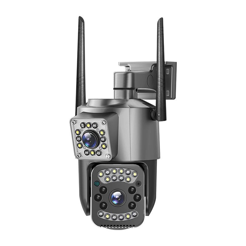 Cámara de vigilancia V380 Pro transfronteriza con puerto de red de doble lente WIFI Camera Gun Ball 4 millones al aire libre