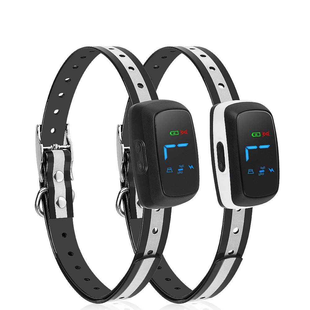 Горячая распродажа Amazon светодиодный дисплей поражение электрическим током вибрационная остановка лая анти-лай собаки дрессировщик собак Новая остановка лая