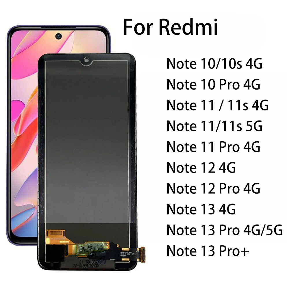 Подходит для Redmi Note 10s 11s 12 Pro 13 Pro — сборка ЖК-дисплея/модуля