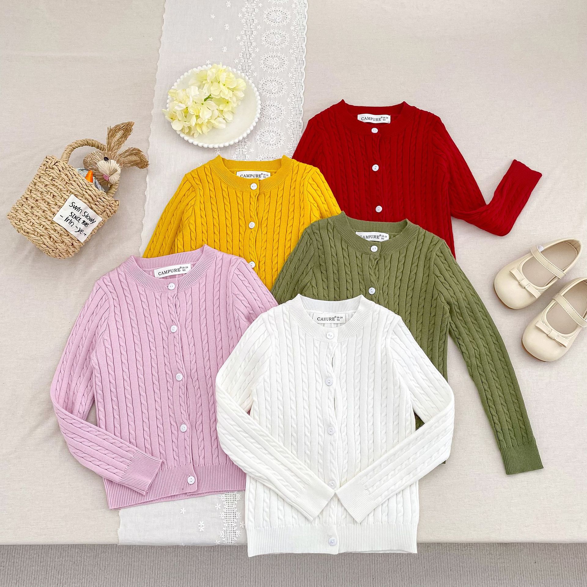 Children's atmospheric retro classic cardigan