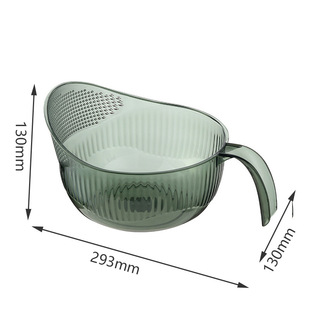 Kitchen multi-functional crystal diamond rice washing spoon plastic rice washing sieve rice washing basin drain basket fruit basin rice washing basket wholesale