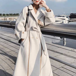 专柜撤柜折扣女装轻奢羊绒外套批发知案羊绒大衣多种款式走份