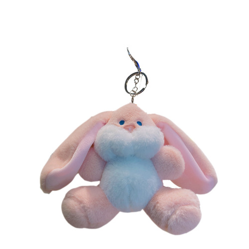 Plush bunny cartoon key chain cute couple doll bag pendant small gift doll pendant key chain