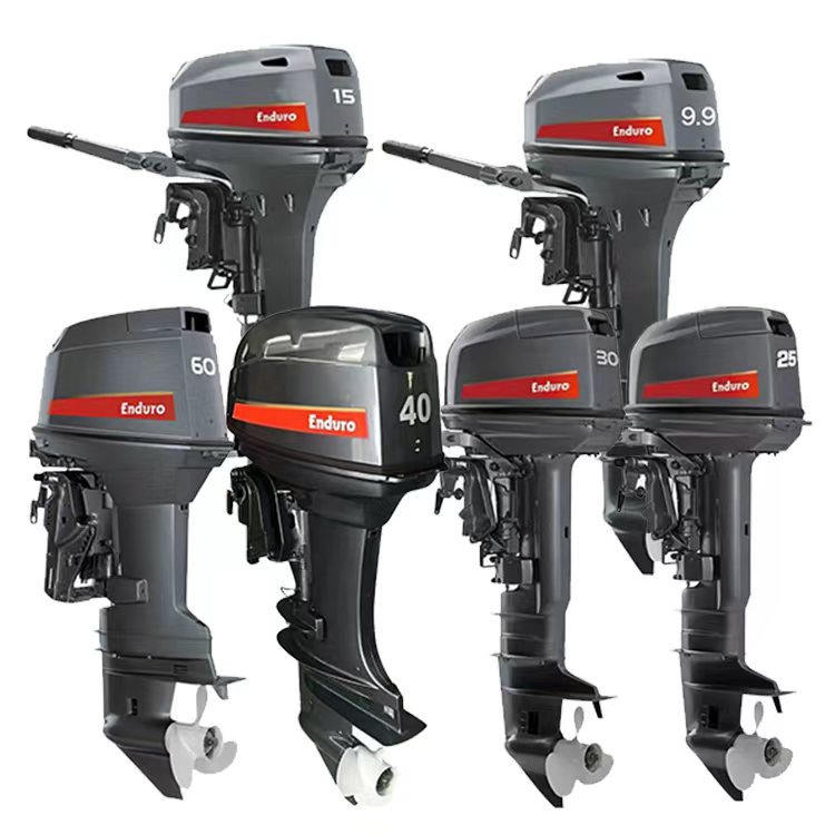 Manual water-cooled two-stroke 9.9HP outboard motor｜Customizable long and short shafts for inflatable boat power