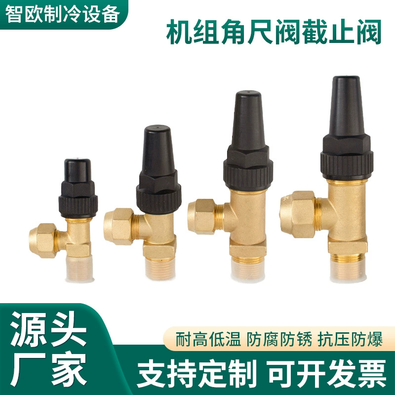 Угловой линейный клапан холодильного агрегата с натрием высококачественная латунь антикоррозийная стойкость к давлению