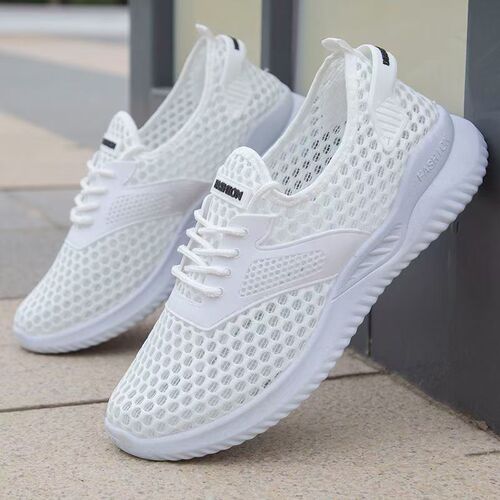 Men's Mesh Air-Permeable Lightweight Casual Shoes with Large Open Mesh, Summer Thin Mesh Sneakers with Hollow Design for Men
