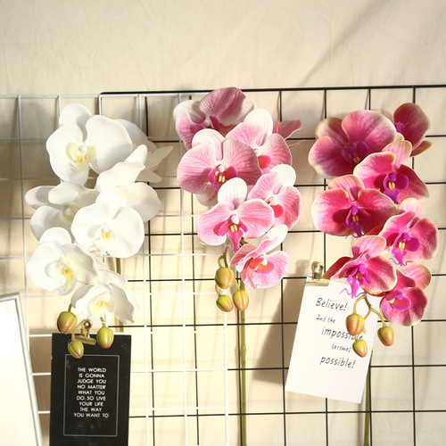 Phalaenopsis artificial flower plant bonsai wedding decoration INS style artificial plant wall flower wall rose MW18904