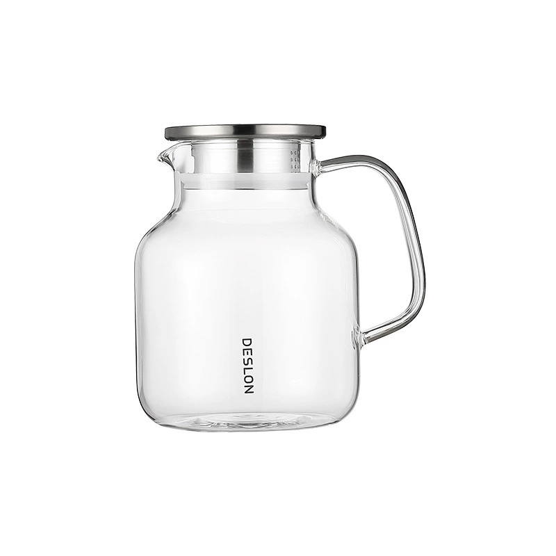 Deslong Qingyun glass cold kettle set DQY-TZ016B 2 cups + 1 pot hot and cold dual-purpose kettle 1400