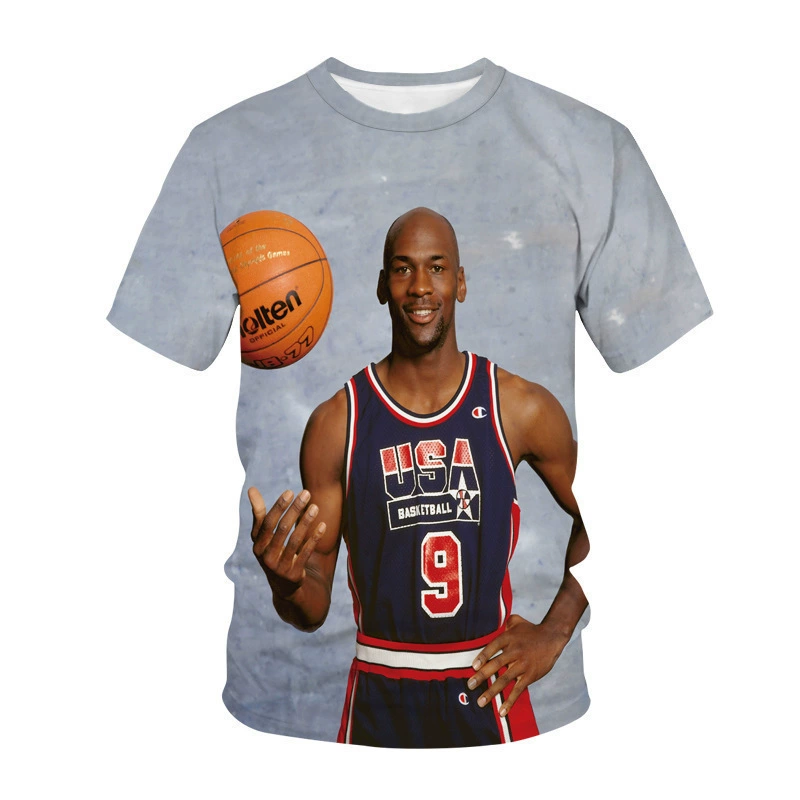 Новый cross-border Kobe Bryant синий шар commemorative футболка 3D печать