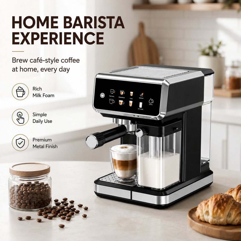 Italian-Style Pressure Espresso Machine Milk Tank Compatible with Nestlé Dolce Gusto Milk Cylinder Semi-Automatic 3-in-1 Latte Cappuccino Italian-Style Pressure Espresso Machine Milk Tank Compatible with Nestlé Dolce Gusto Milk Cylinder Semi-Automatic 3-in-1 Latte Cappuccino