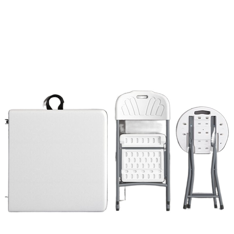 Mesa plegable para hacer un picnic al aire libre de altura, plástico simple para el hogar, mesa de estudio portátil simple, mesa de almacenamiento moderna y silla