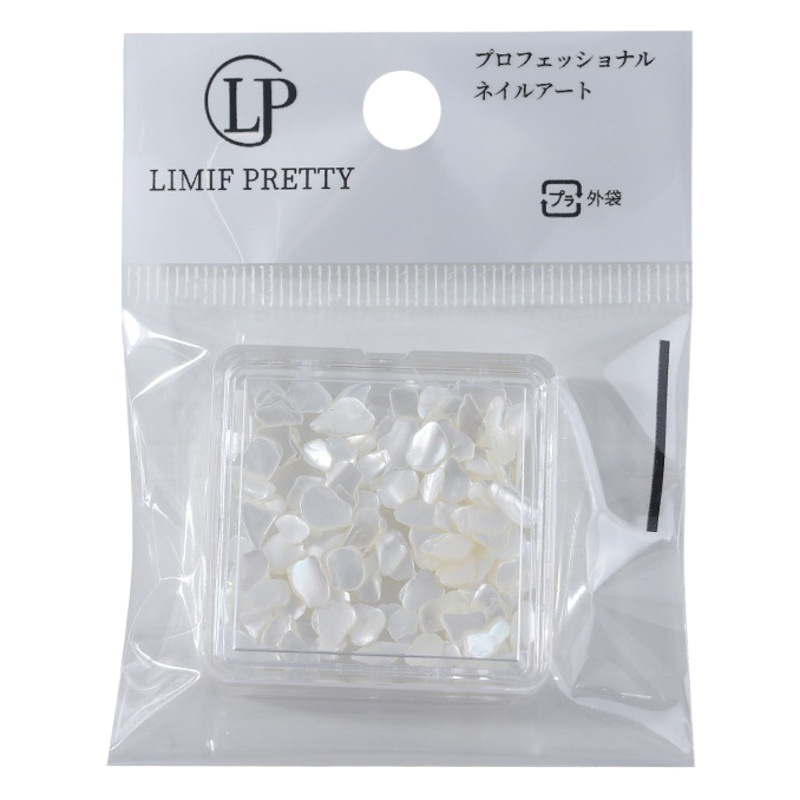 Fragmentos de concha de uñas de estilo japonés Delgado colorido brillante súper brillante abulón redondo grueso Shell parche de uñas irregular Decoración