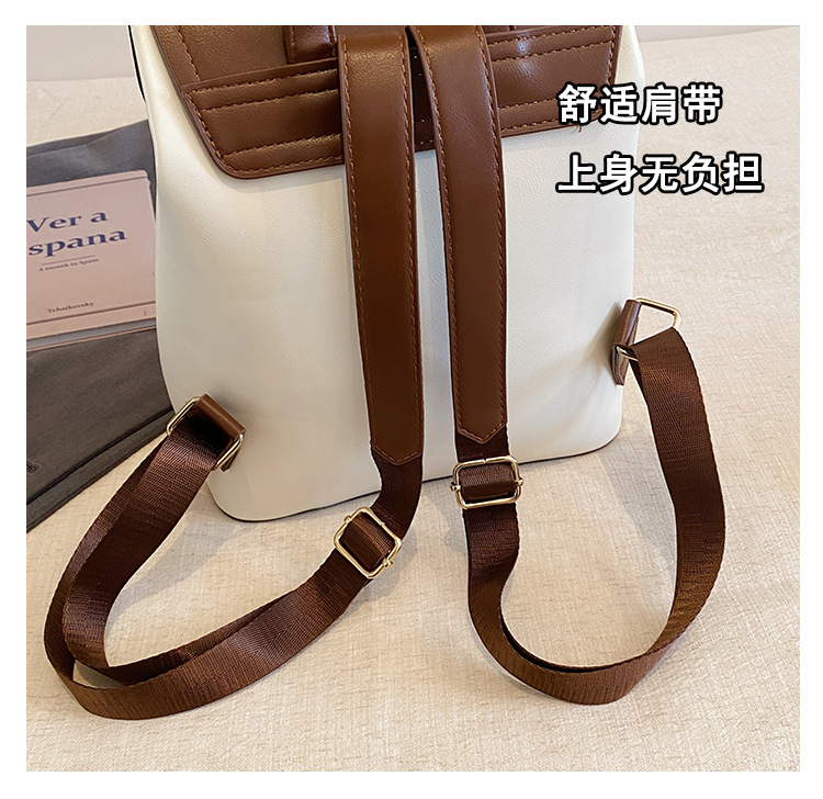 Women's Fashion Small Backpack High-End Commute Daypack Large Capacity Multiple Pockets Everyday Versatile Shoulder Bag