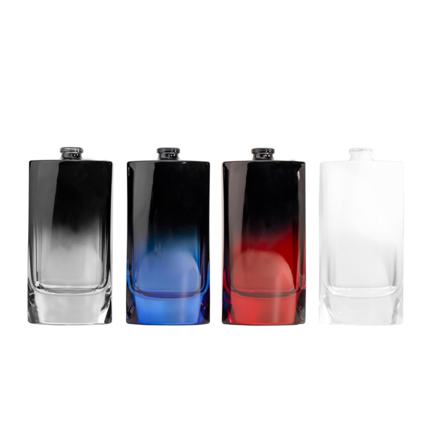 Botellas de perfume cilíndricas irregulares de alta gama al contado botellas de spray de lujo de moda botellas de perfume portátiles 100 ml