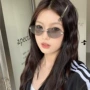 无框辣妹防紫外线个性太阳镜