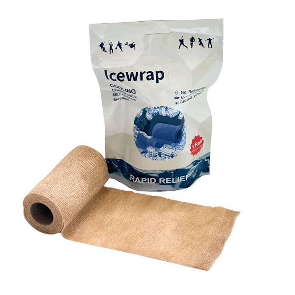 Ice Bandage Factory Direct Supply, Sports Portable Cold Sensation Comfortable Experience, Skin Color Self-Adhesive Bandage 7.5cm 10cm