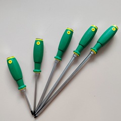 Wholesale magnetic screwdriver, cross screwdriver, extended through screwdriver, soft rubber handle, through screwdriver