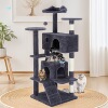 Sweetcrispy Cat Tree Indoor Cats Tower Tree 54in Cat Tree|ms
