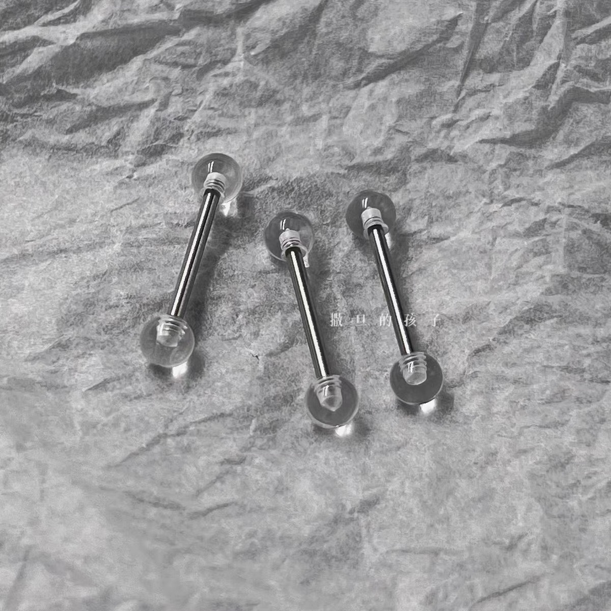 Labret stud lip piercing jewelry styling detail