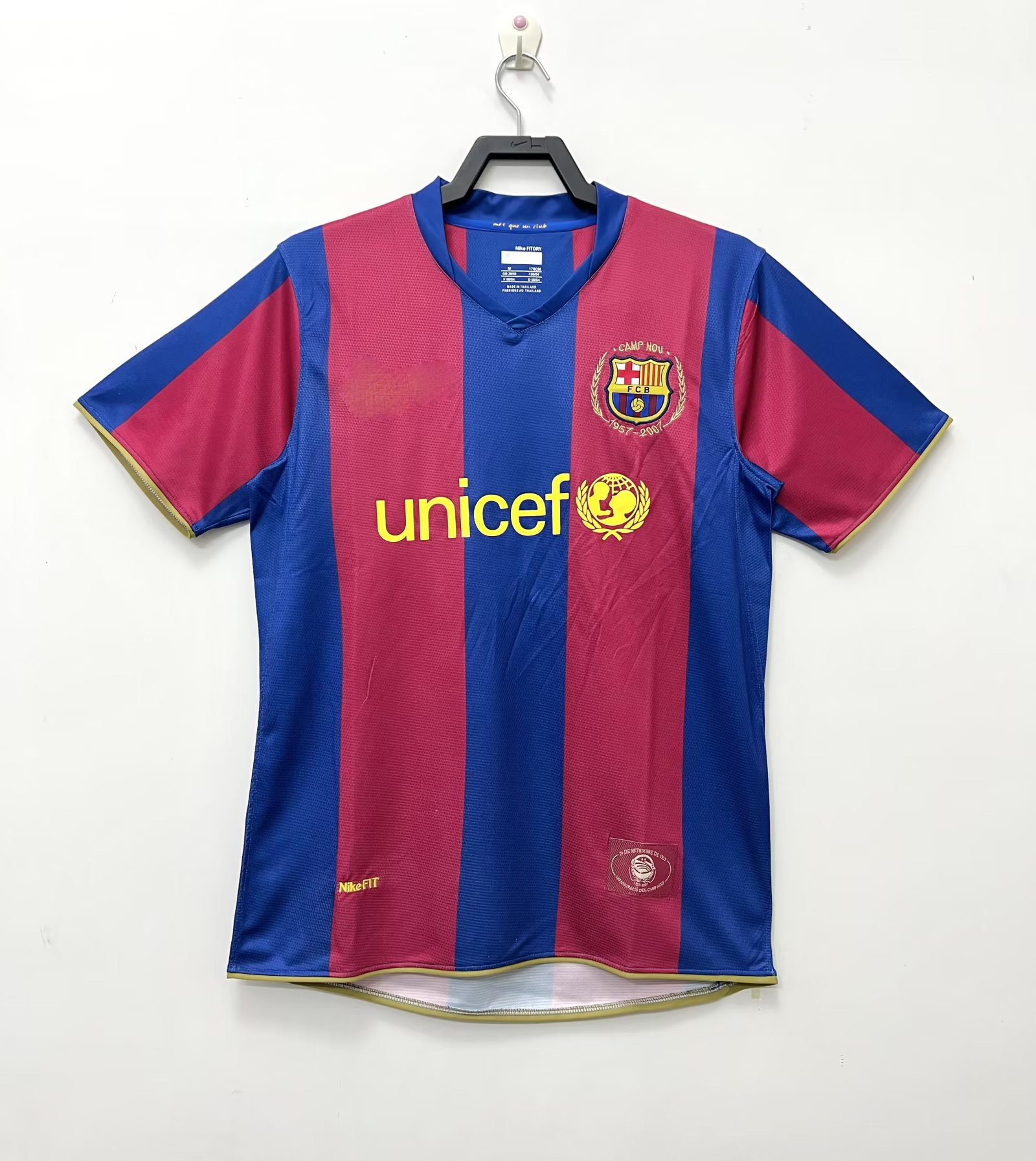 Uniforme de Fútbol Local del Barcelona Temporada 88-8912-13, Camisetas Local y Visitante 0506, Equipación de Entrenamiento Retro de Secado Rápido