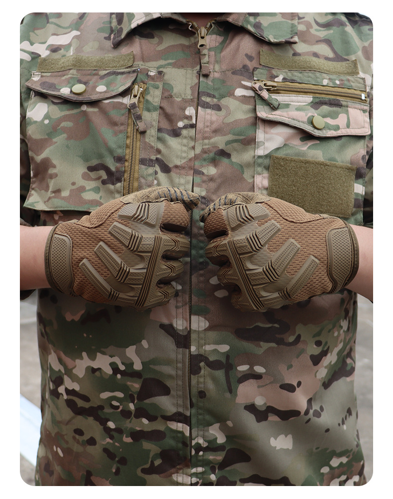 Protective Tactical Hiking Gloves Touch Screen Full Finger Combat_voghion.com