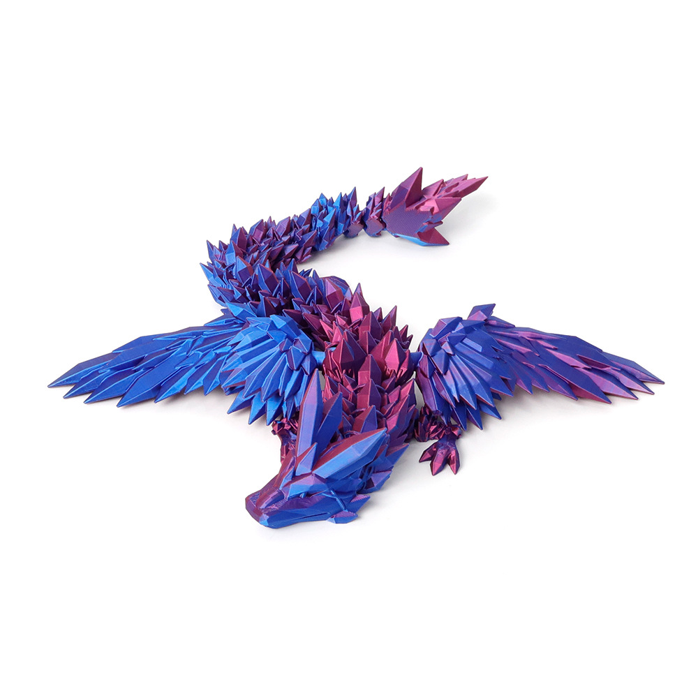 20cm 크리스탈 드래곤 "블루 레드]