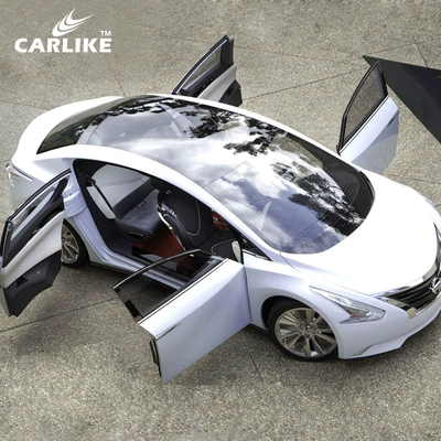 Thickened Air Guide Groove Car Roof Sunroof Film Three-Layer Bright Black Color Changing Film Panoramic Sunroof Insulation Self-Adhesive Film for Car Use (Automotive Film) - three-layers-of-bright-black-skylight-film-13515m-diamond-air-guide-groove-low-viscosity-three-layer-super-bright-black-15s