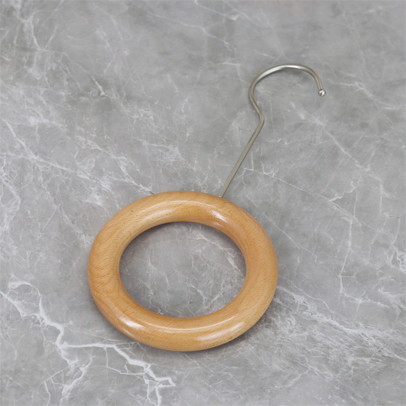 12CM 바니시 나무 반지 15CM 실버 후크