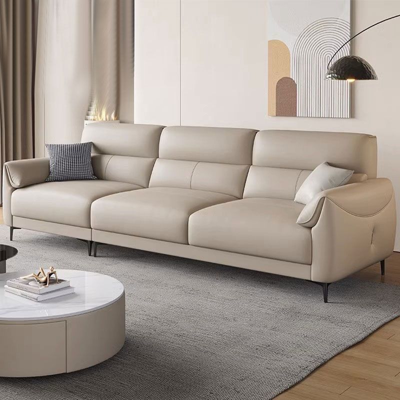 新款意式極簡真皮沙發組合現代簡約大小戶型大氣客廳輕奢頭層牛皮