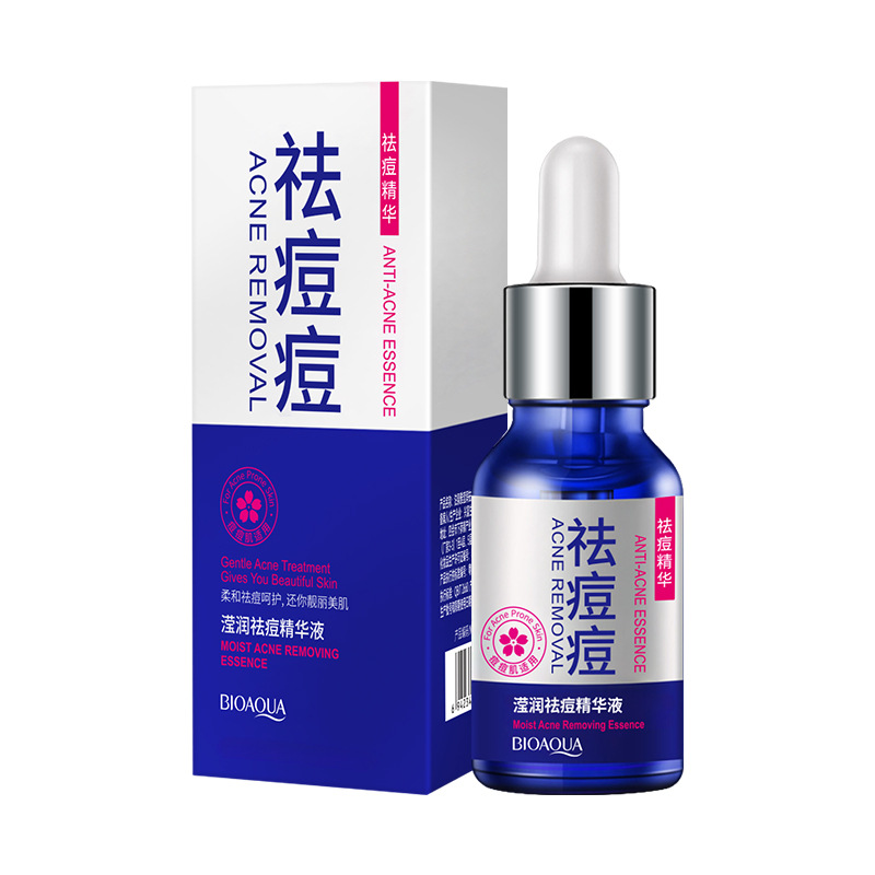 Crema para Eliminar el Acné Boquanya, Limpieza Suave, Nutritiva, Reparadora y Mejora la Piel Propensa al Acné, Limpiador Facial para Eliminar el Acné, Esencia Líquida