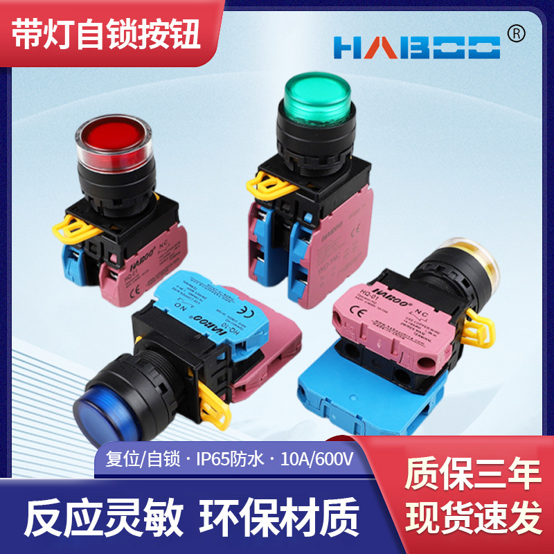 22mm Self-Locking Button Switch Yw1L-Mf2E/Ma2E Same Style with Light Protection Type Waterproof Reset Start Switch 22mm Self-Locking Button Switch Yw1L-Mf2E/Ma2E Same Style with Light Protection Type Waterproof Reset Start Switch