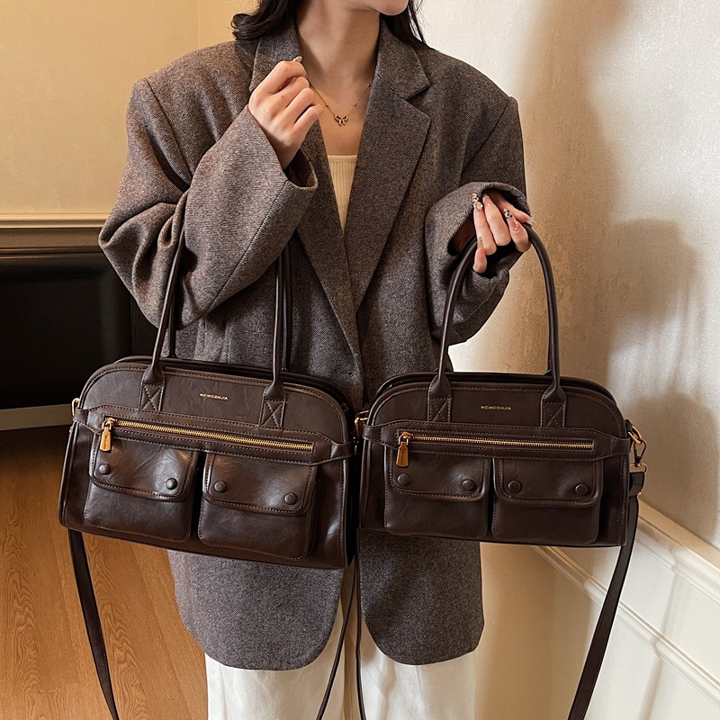 Maletín retro de viaje europeo y americano 2025 nuevo bolso de mano de moda, bolso de hombro de mujer de alto nivel