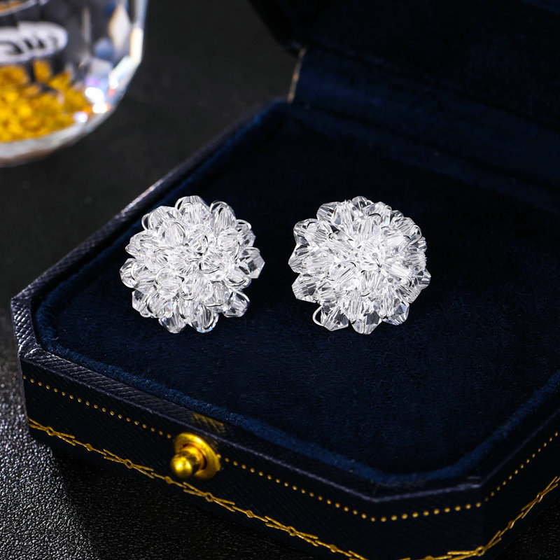 Small design elegant universal woven three dimensional earrings…