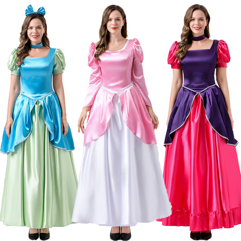 European and American stepmother tea party cos adult Cinderella sisters stepmother cosplay stage costume princess dress