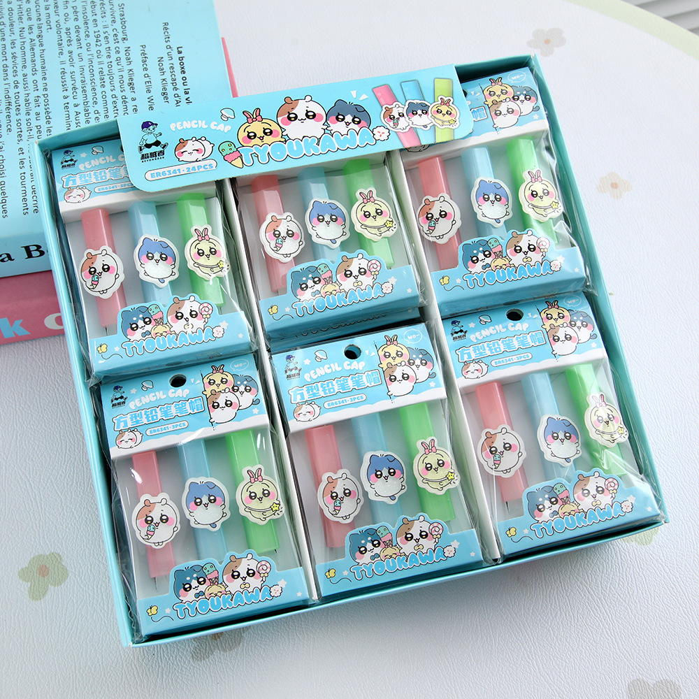 Sombrero de lápiz de dibujos animados Jiyikava Sombrero de lápiz de parche de alto valor Sombrero de lápiz de aprendizaje creativo para estudiantes