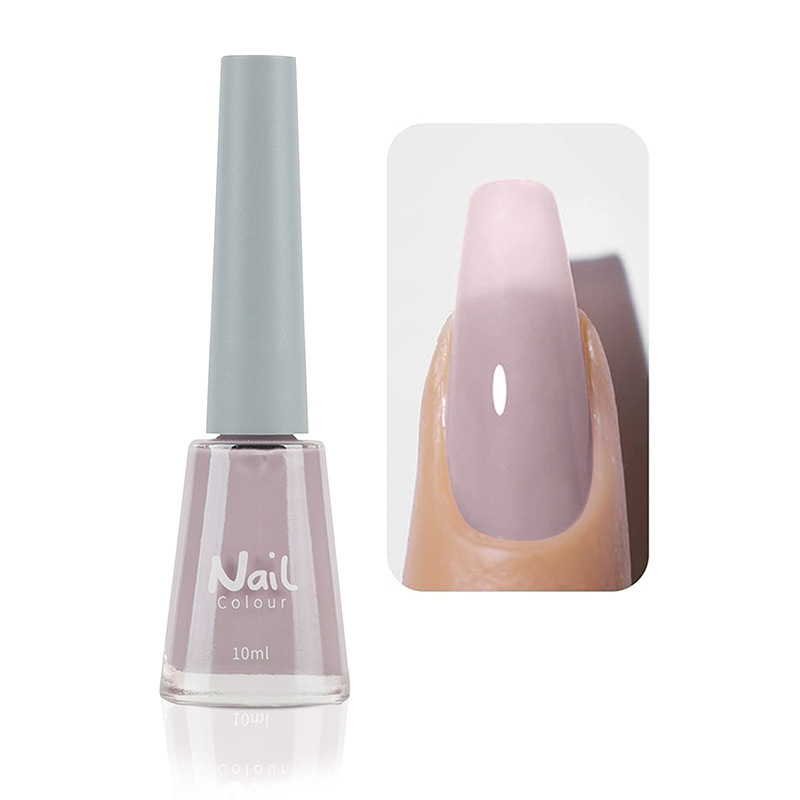 Oily non-peeling long-lasting nail polish baking-free quick-drying non-fading nude transparent nail polish wholesale