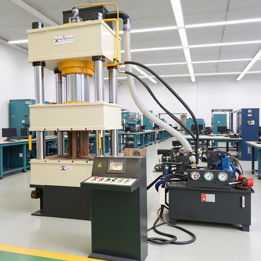 500吨牛羊舔盐砖压制成型四柱液压机 500t四柱液压机