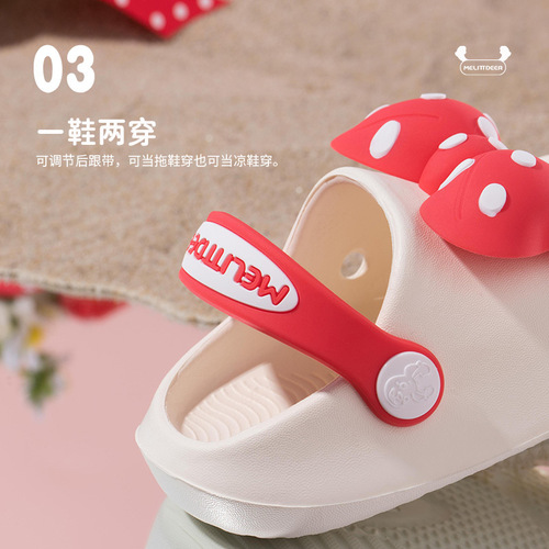 Fawn Milli Summer New Children's Slippers Cute Cartoon Soft Sole Indoor and Outdoor Straps Children's Crocs Wholesale