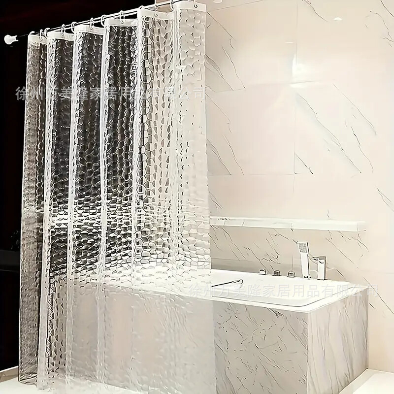 バスカーテン現物カラー3d PEVA防水防かび厚手浴室トイレ入浴遮断カーテンクロスボーダー|undefined