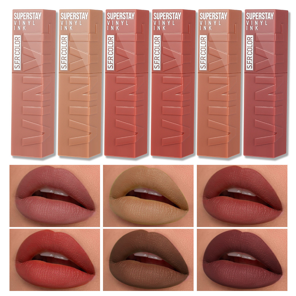 s.f.r color transfronterizo para brillo suave mate natural fácil de colorear, maquillaje para mejorar el tono labial