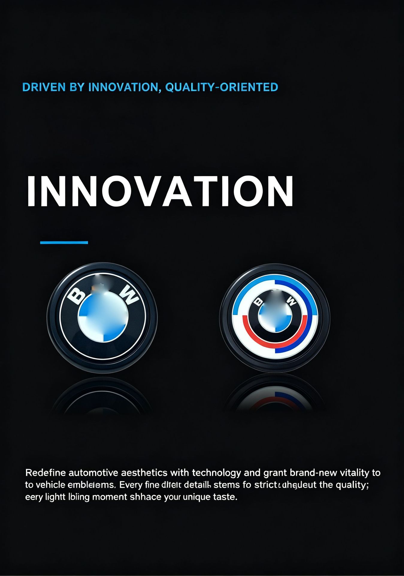 Suitable for BMW electronic car emblems, dynamic car emblems, supports personalized images and videos, and is controlled by a mobile app