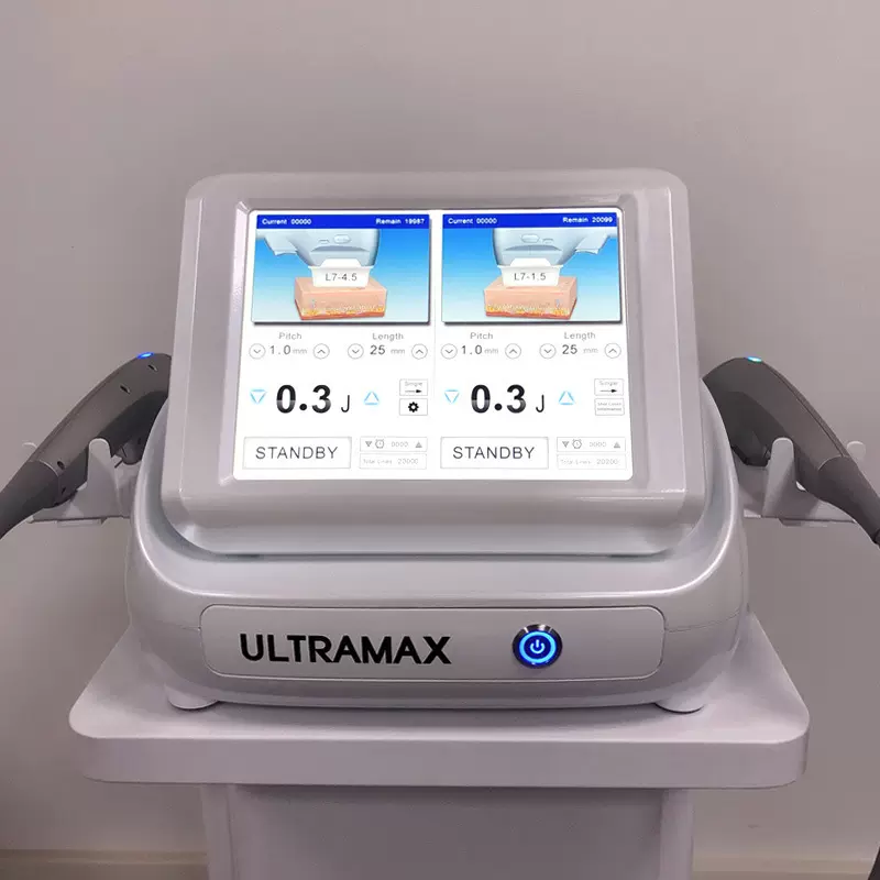 跨境双控台式7D聚热拉缇 面部提拉紧致美容仪逆龄抗老美肤仪配7头