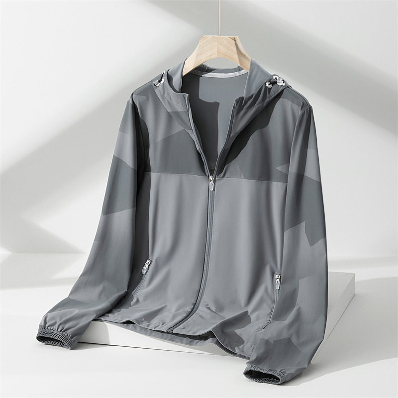 Men's Ultra-thin Sun Protection Clothing Men's Summer 2024 New Style Coat Trendy Brand Outdoor Fishing Sun Protection Clothing Couple's Skin Clothing