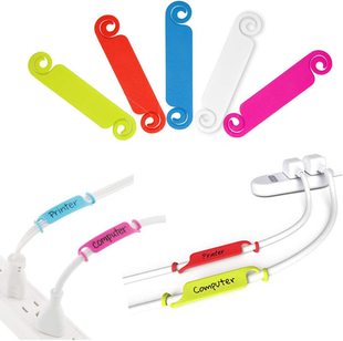 Cable management label multi-color cable label power cord identification label applicable to USB computer mobile phone charger