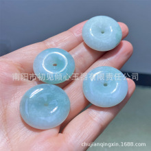 A货厂家批发天然缅甸翡翠 珠宝饰品平安扣男女通用款直播间代发