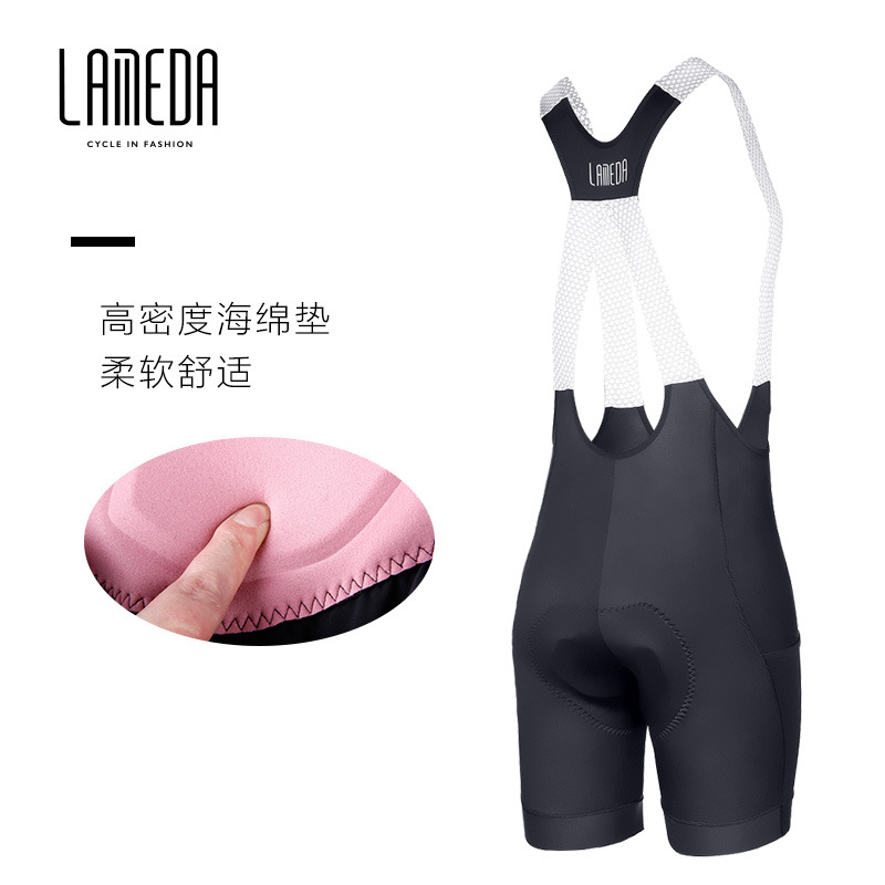 兰帕达夏季新款女款连体自行车专业骑行背带裤夏季山地公路车短裤