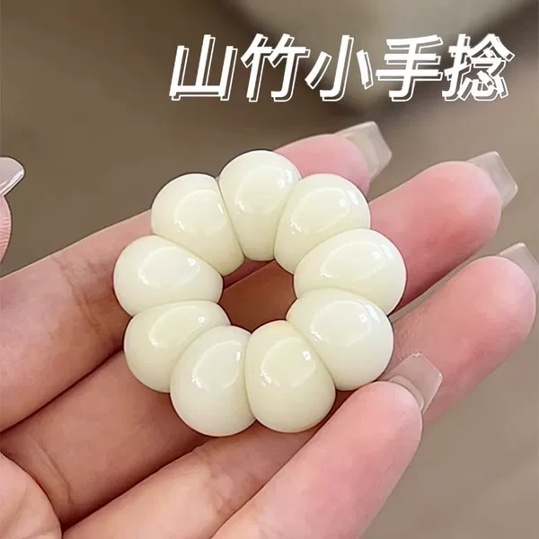 Xiaohong Department with milk white mangosteen pig large intestine bodhi root hand string fingertip text play rosary beads women's plate play beads wholesale
