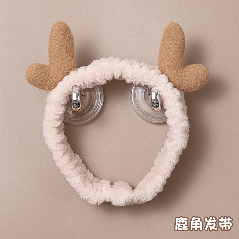 Otoño y invierno peluche bandeja de cabello lavado de la cara aplicación máscara especial de prensado bandeja de cabello paquete de cabello pato amarillo dibujos animados toque de cabello agujero de cabello