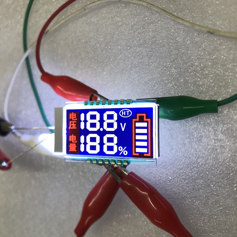 广东中山工厂生产电压表 电源表 逆变器LCD液晶显示段码屏背光源