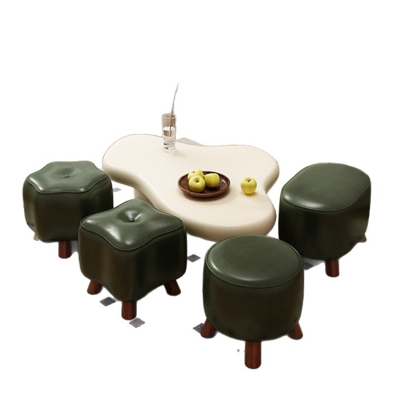 Taburete pequeño taburete bajo doméstico fuerte y duradero sofá taburete de sala de estar creativo para niños pequeño banco de puerta para cambiar zapatos taburete asiento muelle